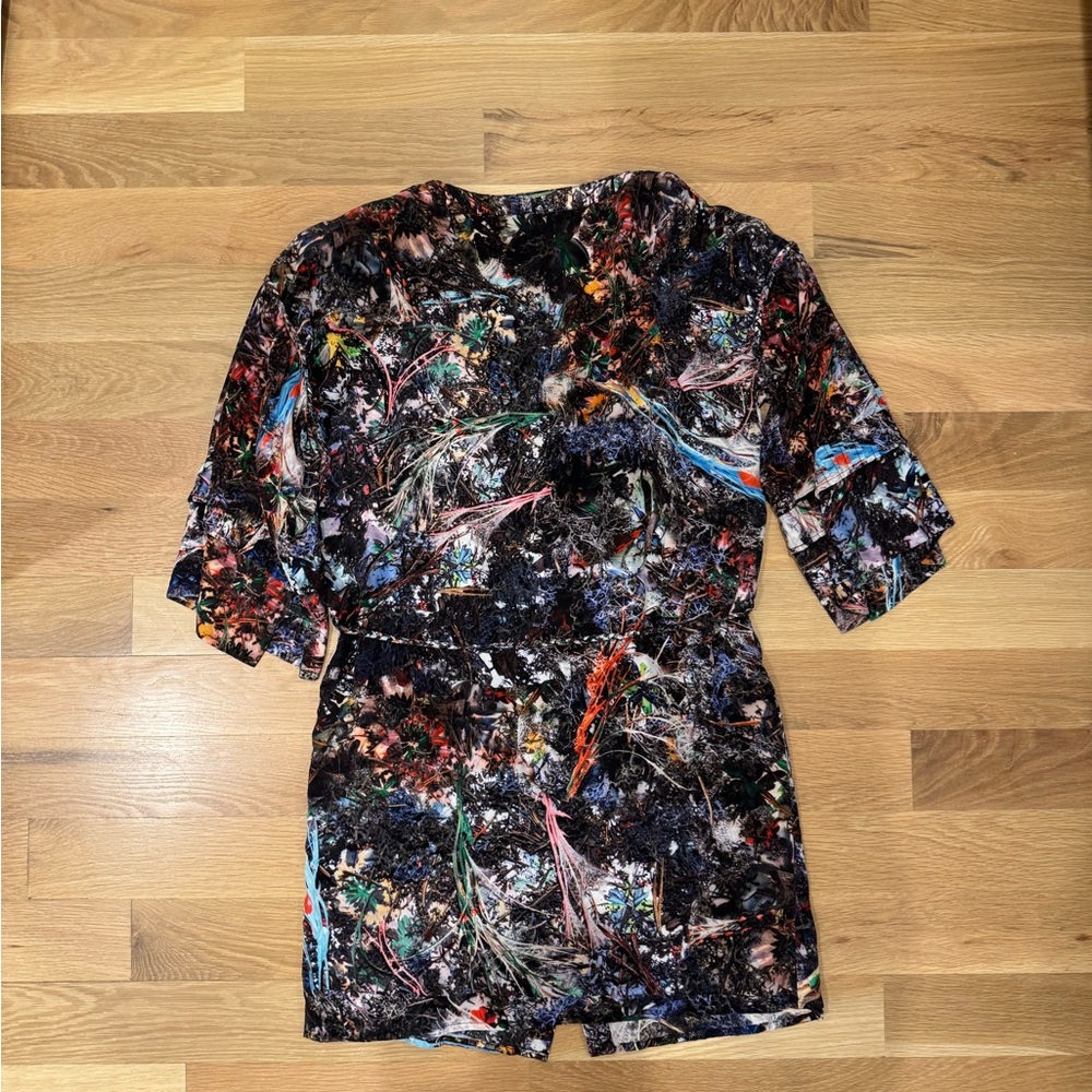 Kron by Kronkron abstract print dress, size medium